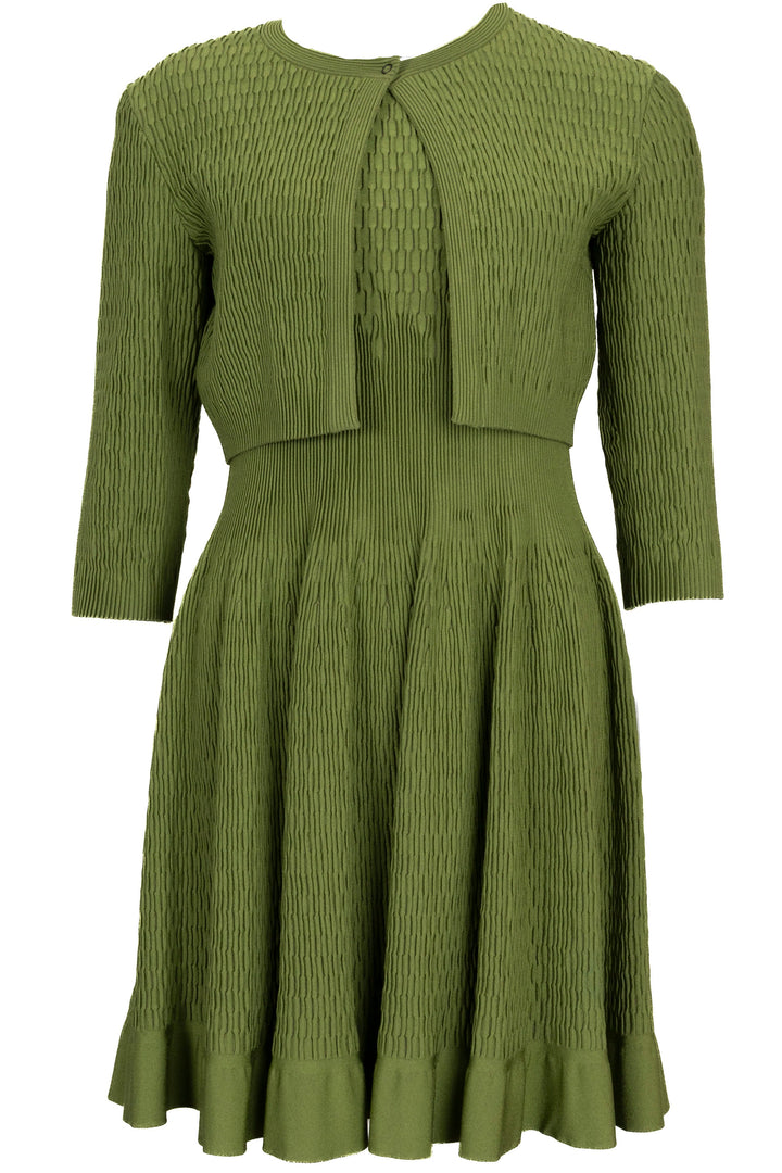 ALAÏA Structured Two-Piece Viscose Green