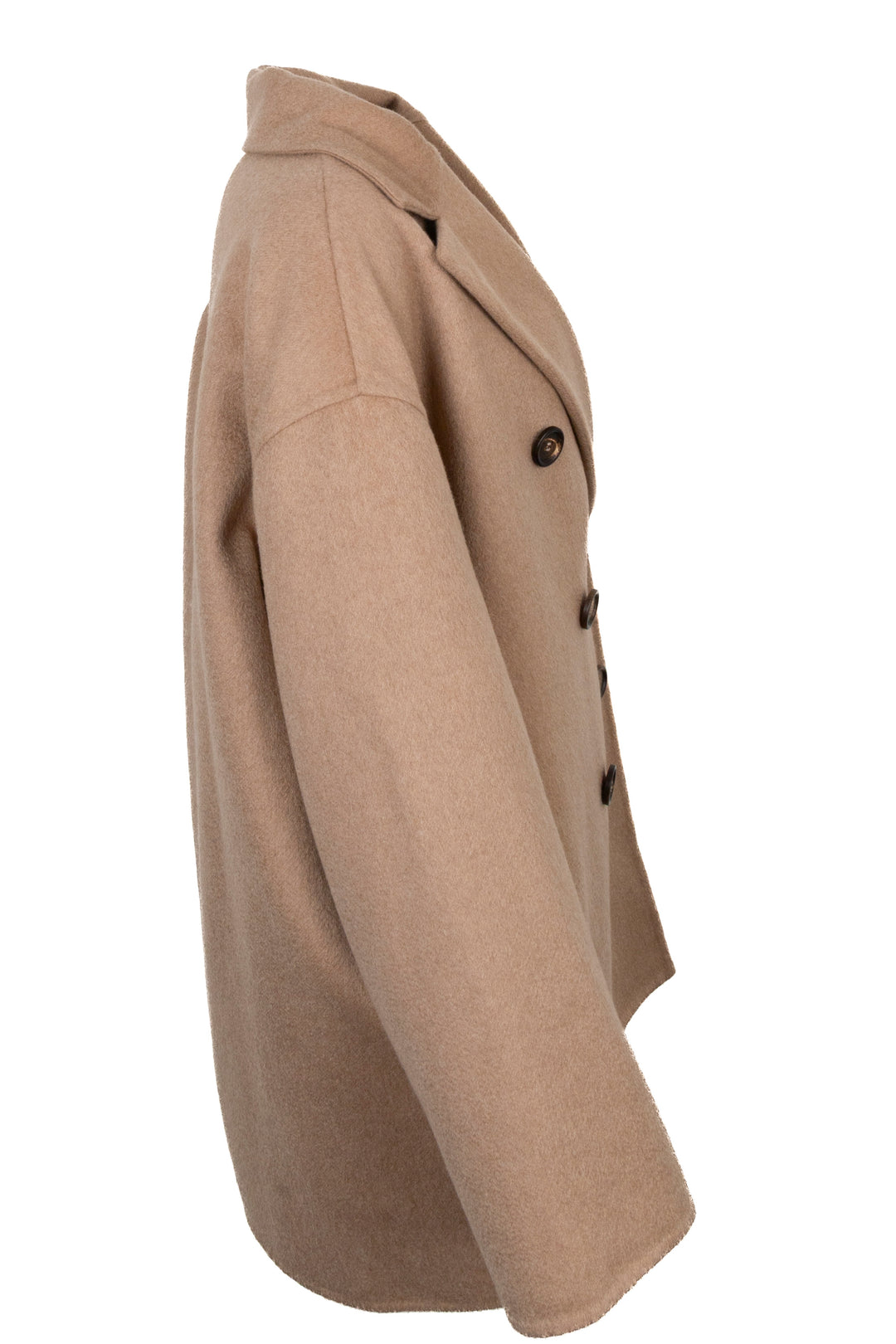 BRUNELLO CUCINELLI Caban Precious Patch Jacket Cashmere Camel