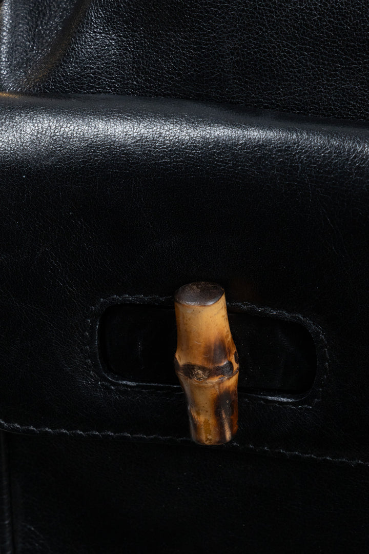 GUCCI Bamboo Backpack Black
