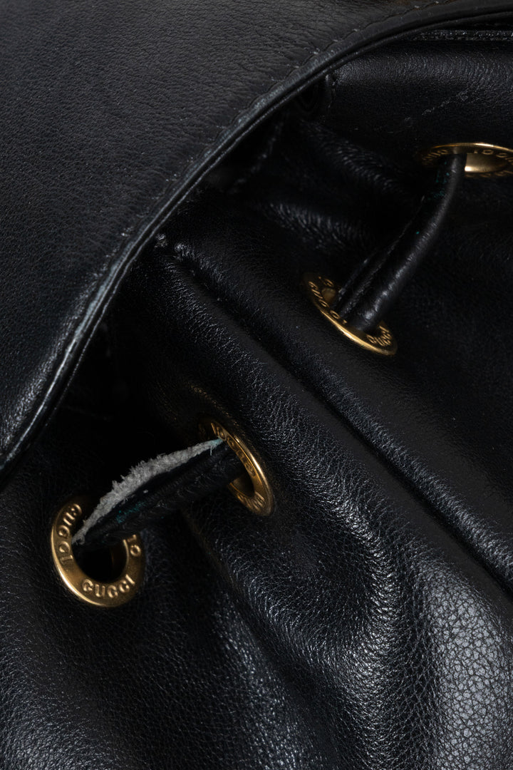 GUCCI Bamboo Backpack Black
