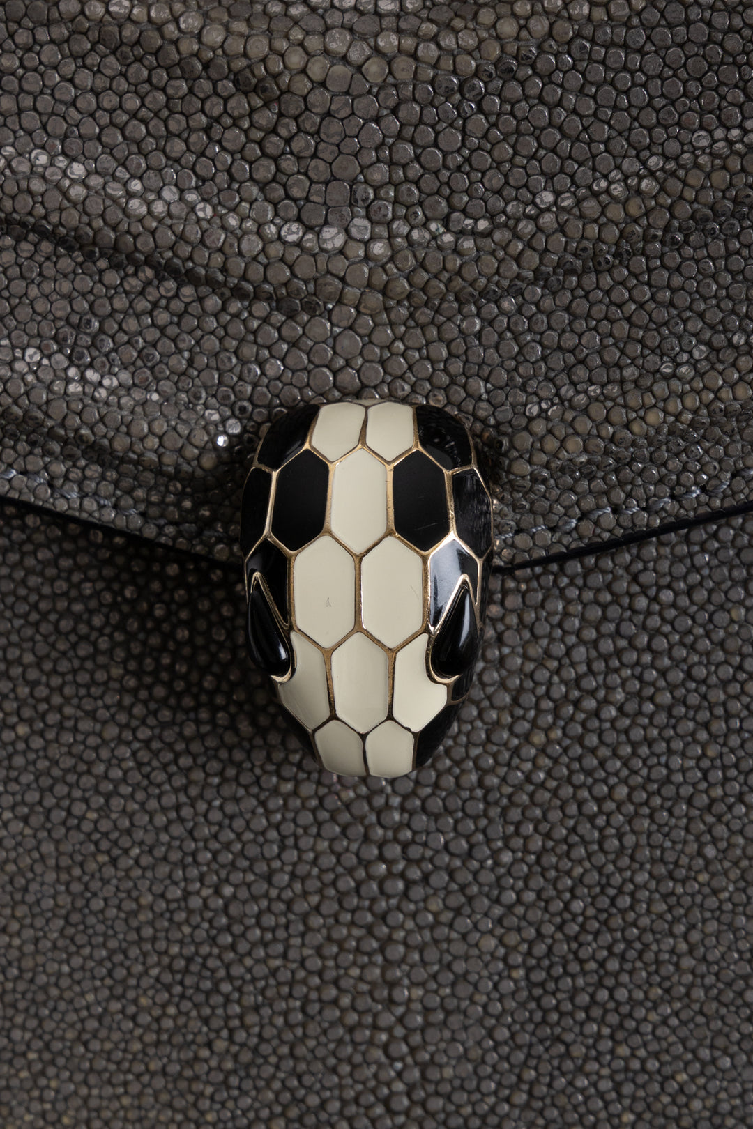 BVLGARI Serpenti Forever Crossbody Bag Silver Karung