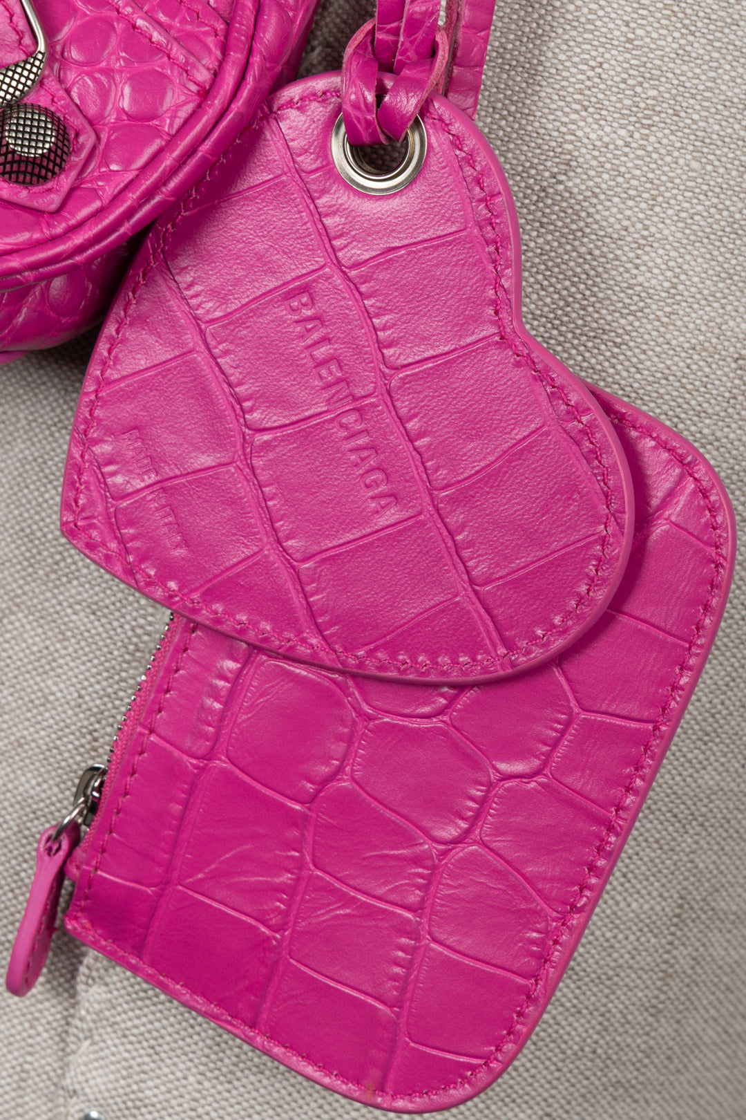 BALENCIAGA Cagole XS Shoulder Bag Hot Pink