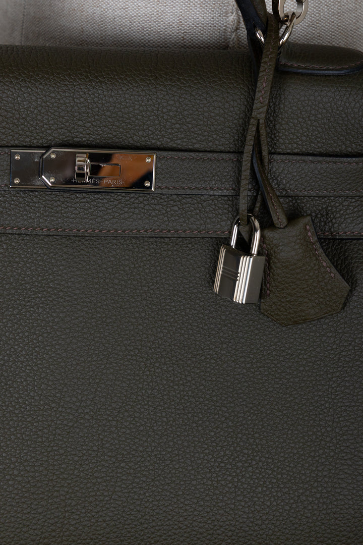 HERMÈS Kelly 32 Retourne Togo Vert de Gris