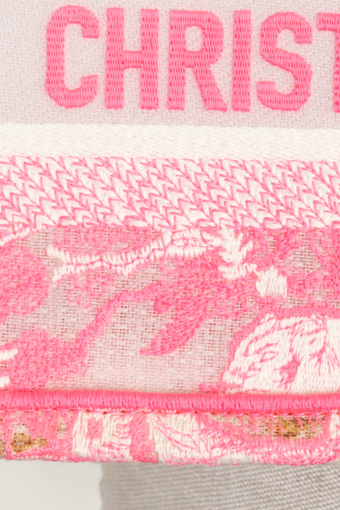 CHRISTIAN DIOR Book Tote Mini Toile De Jouy Pink