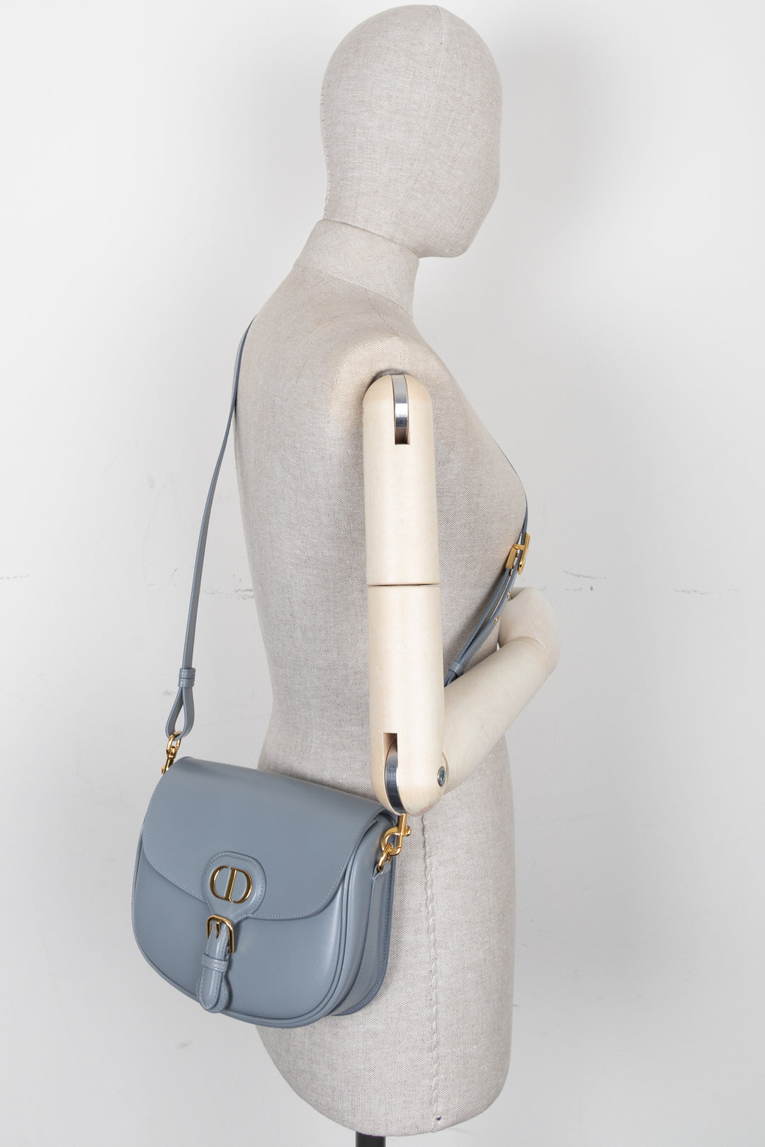CHRISTIAN DIOR Medium Bobby Crossbody Bag Baby Blue