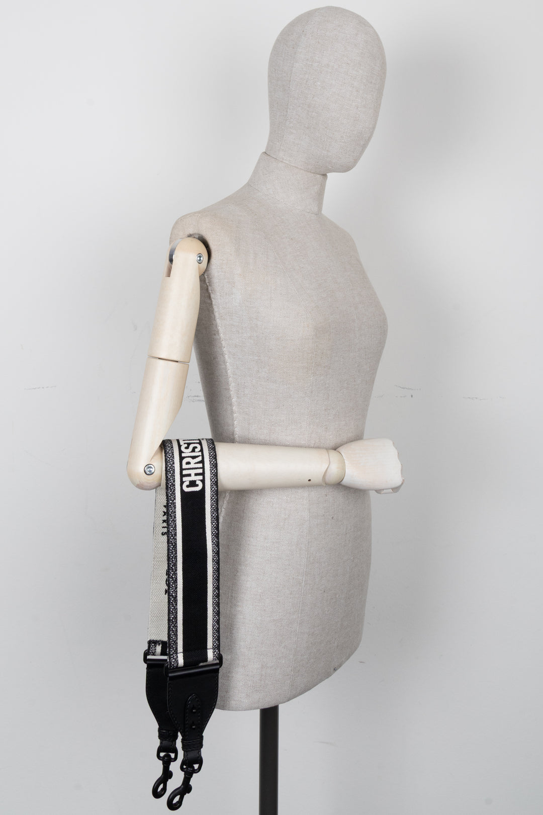 CHRISTIAN DIOR Shoulder Strap Canvas Black