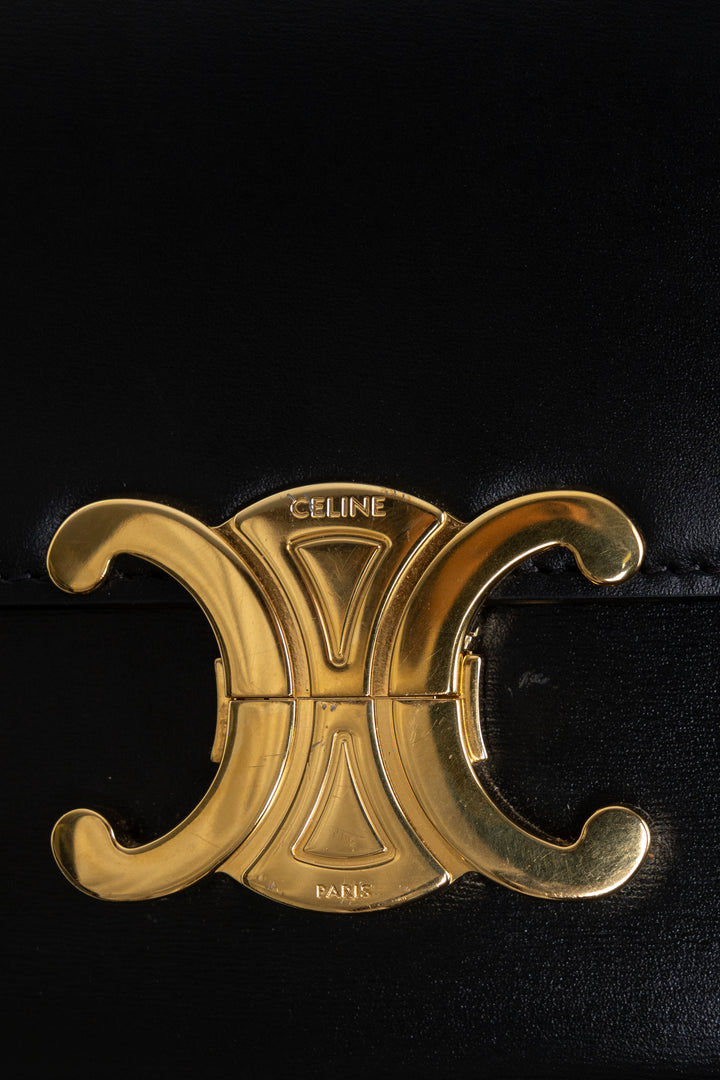 CELINE Teen Triomph Crossbody Bag Black