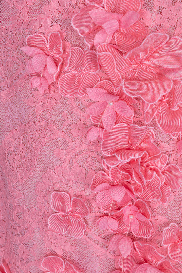 ZIMMERMANN 3D Flowers Dress Pink