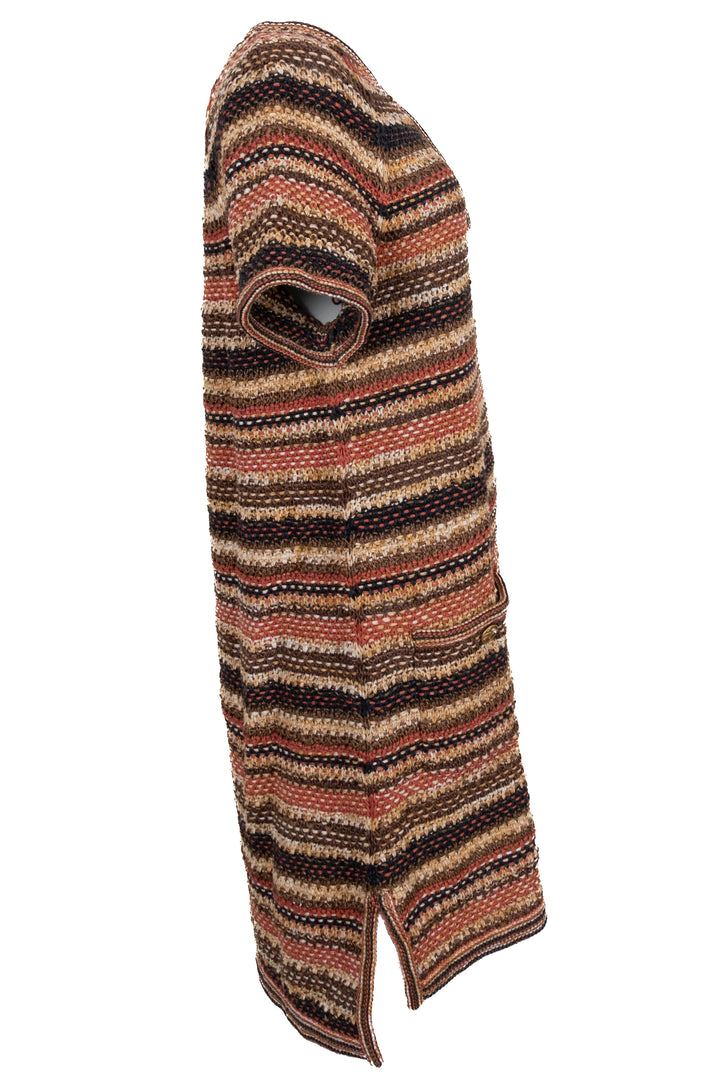 CHANEL Cruise 2018 Knit Dress Brown Orange