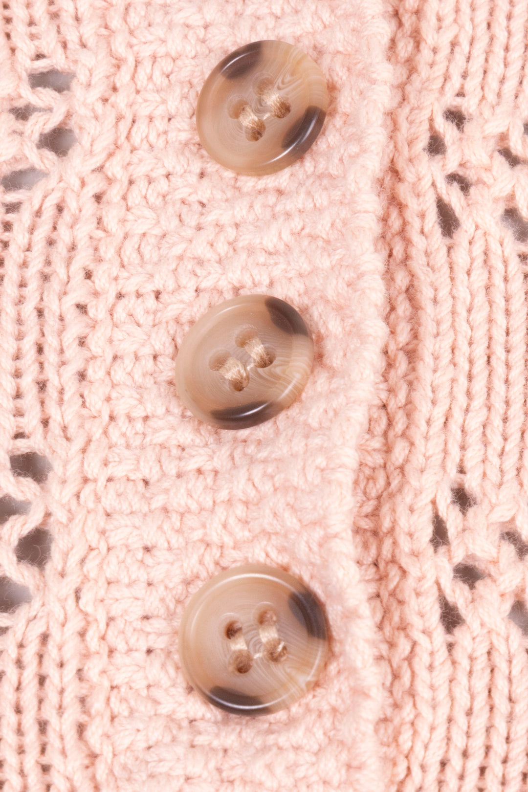 ZIMMERMANN Crochet Knit Cotton Pink Top