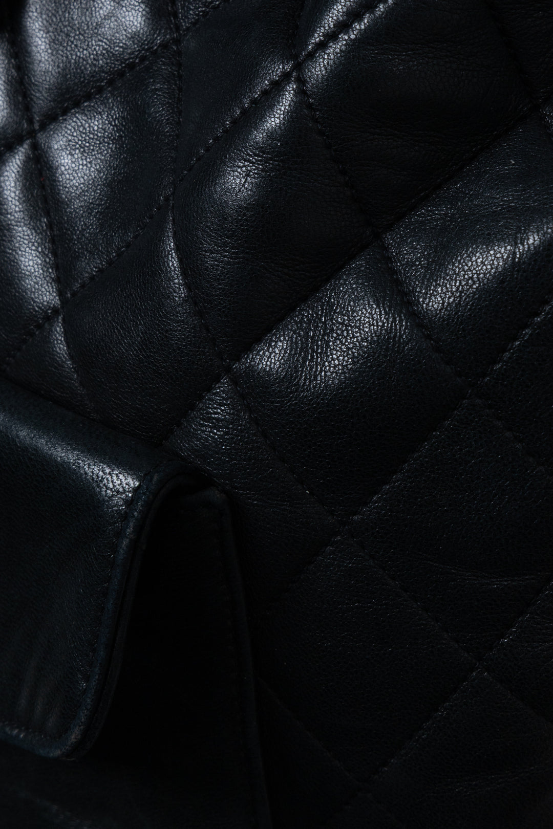 CHANEL Vintage Drawstring CC Backpack Large Black