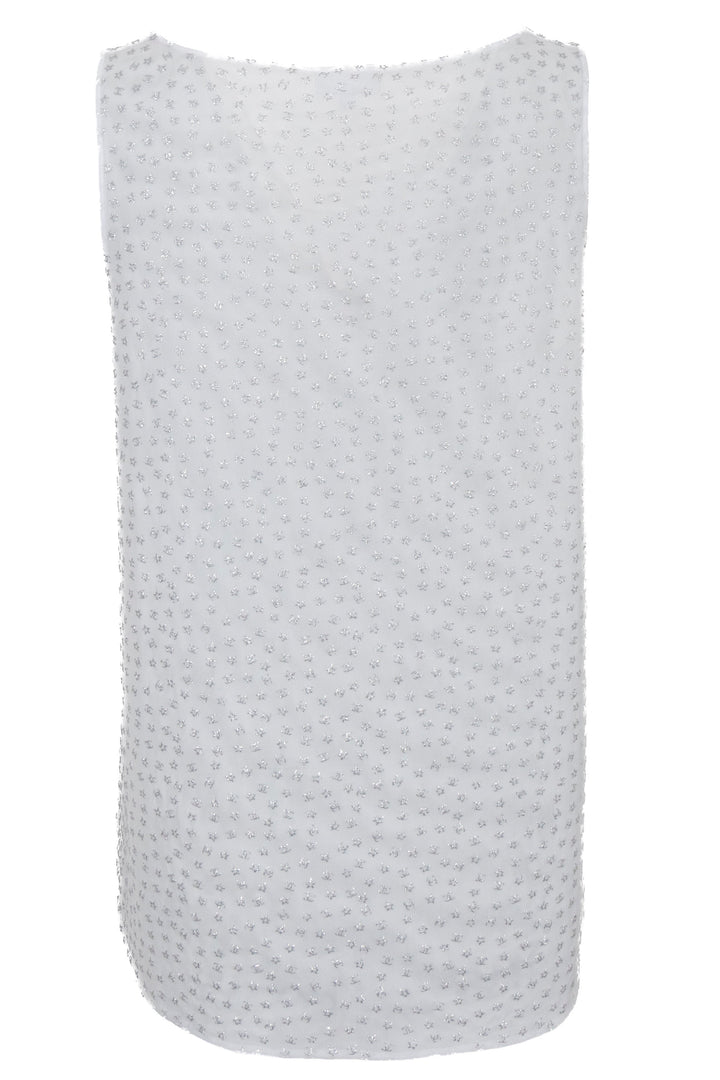 Débardeur CHANEL 2024 Étoile CC Blanc Argent