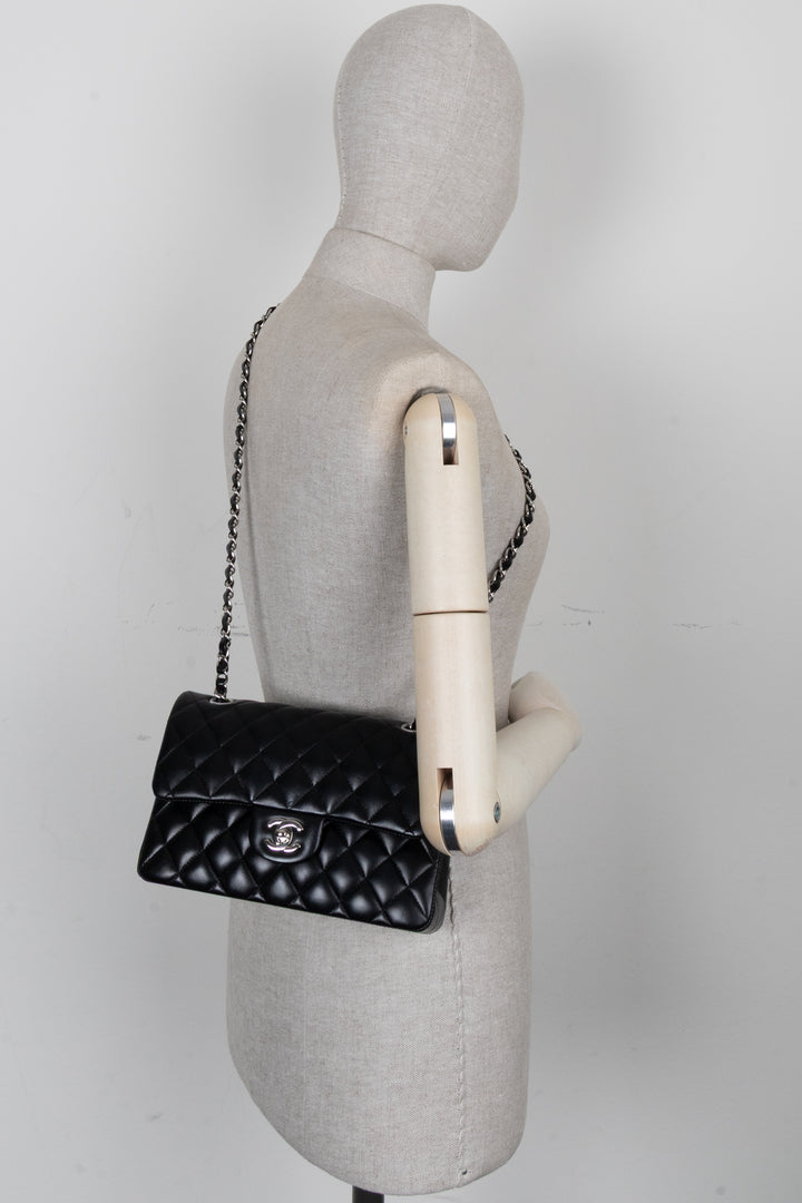 CHANEL Small Double Flap Black Lambskin