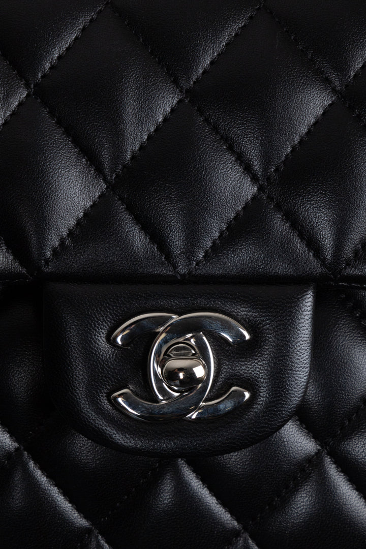 CHANEL Small Double Flap Black Lambskin