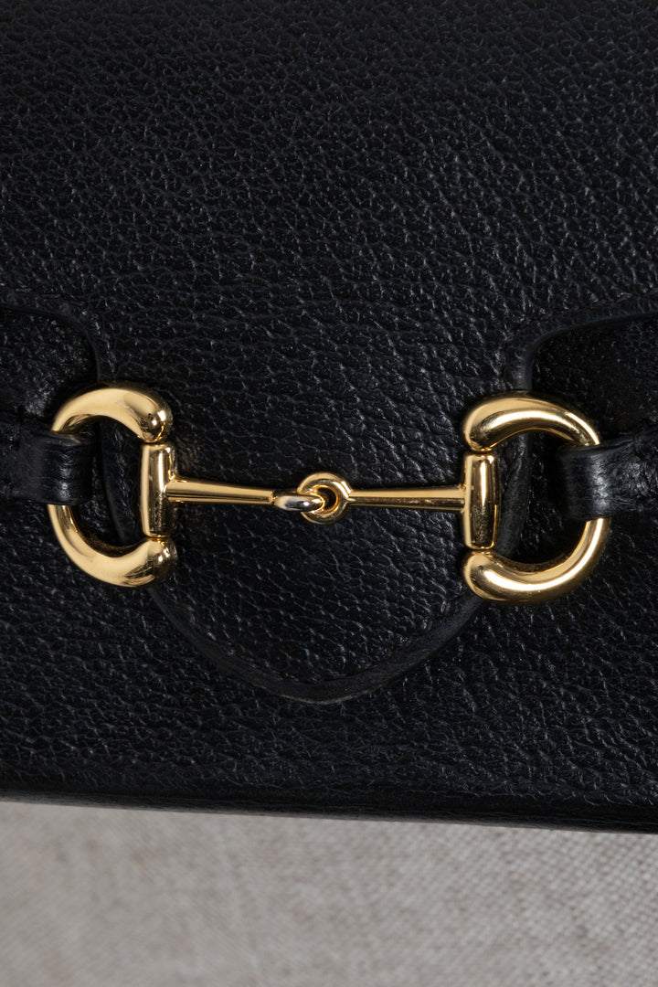 GUCCI Horsebit 1955 Mini Crossbody Bag Black