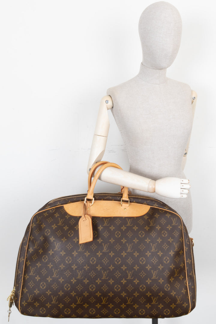 LOUIS VUITTON Alizé Travel Bag 55 MNG Canvas Bag