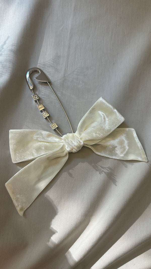 Broche nœud en velours CHRISTIAN DIOR
