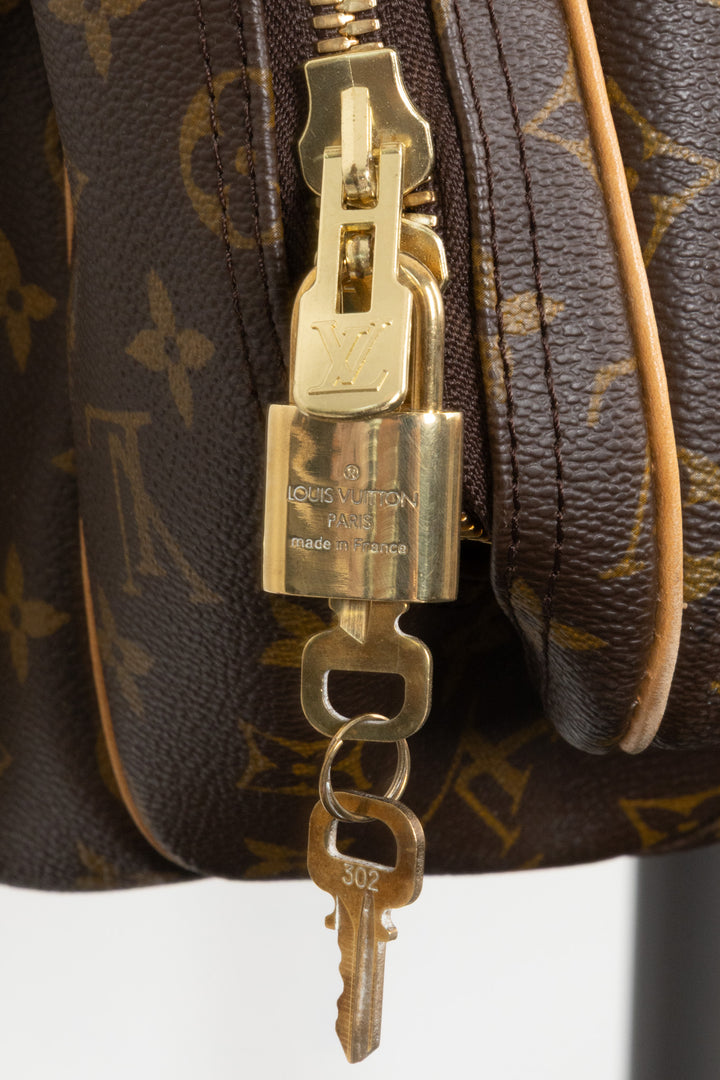 LOUIS VUITTON Alizé Travel Bag 55 MNG Canvas Bag