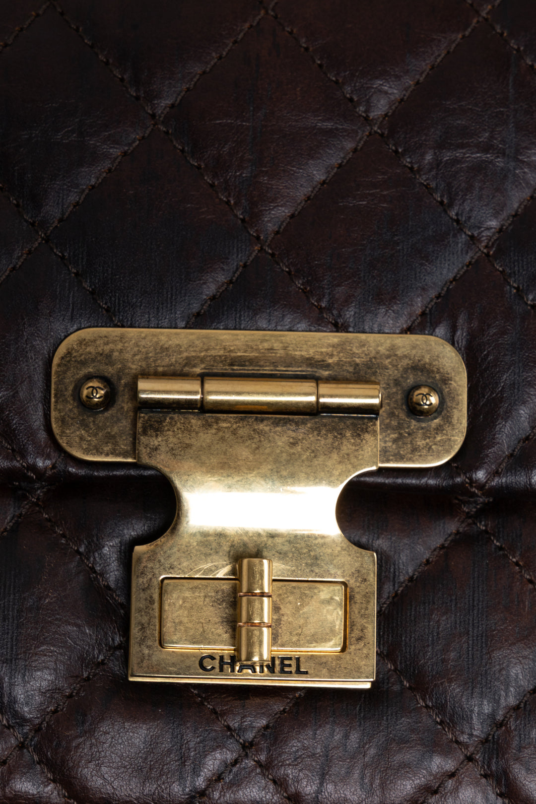 CHANEL Paris Shanghai 2.55 Reissue Medium Double Flap Brown