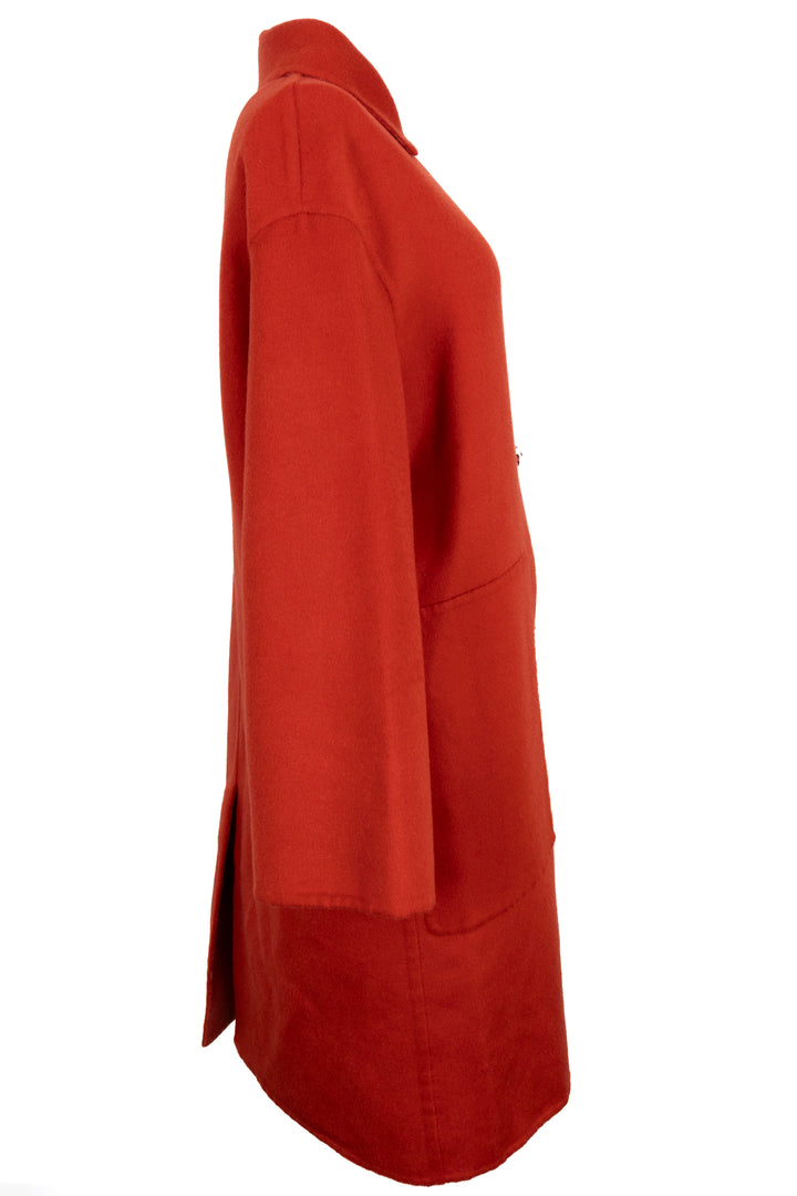 HERMÈS Coat Cashmere Red