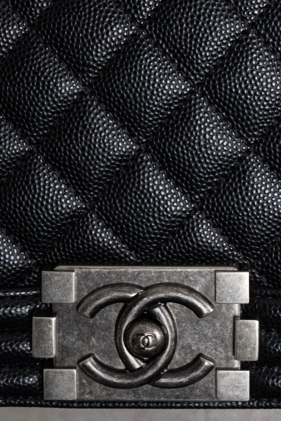 CHANEL Medium Boy Bag Black Caviar