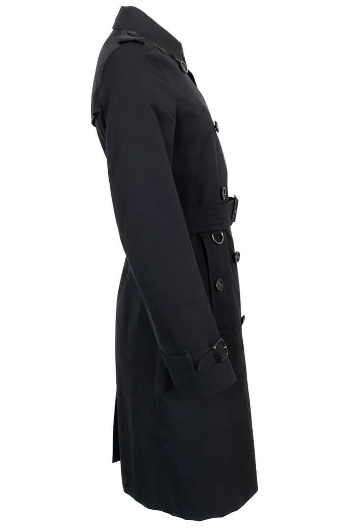 BURBERRY Prorsum Kensington Trench Coat Cotton Black