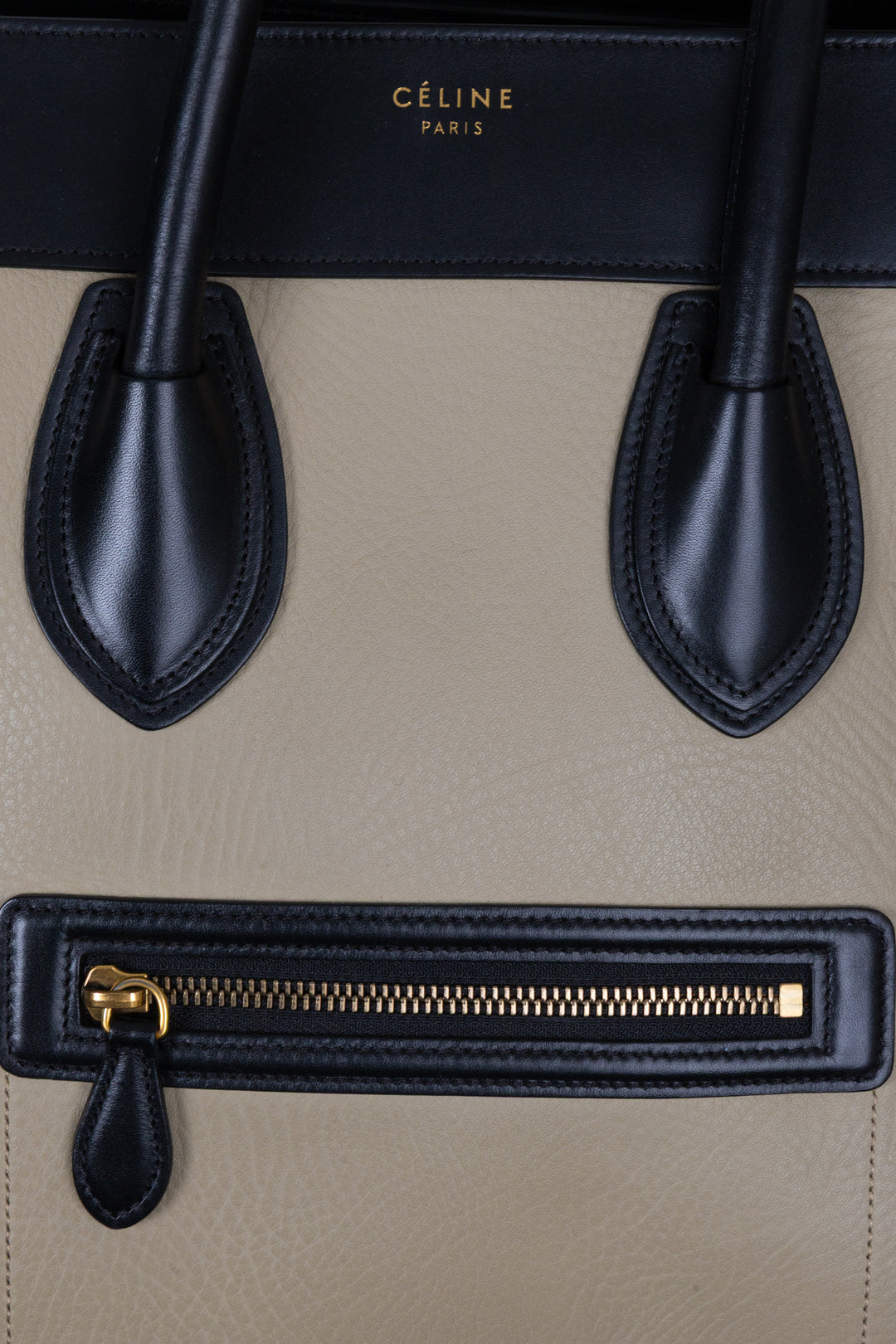 CÉLINE Luggage Mini Tricolor Blue