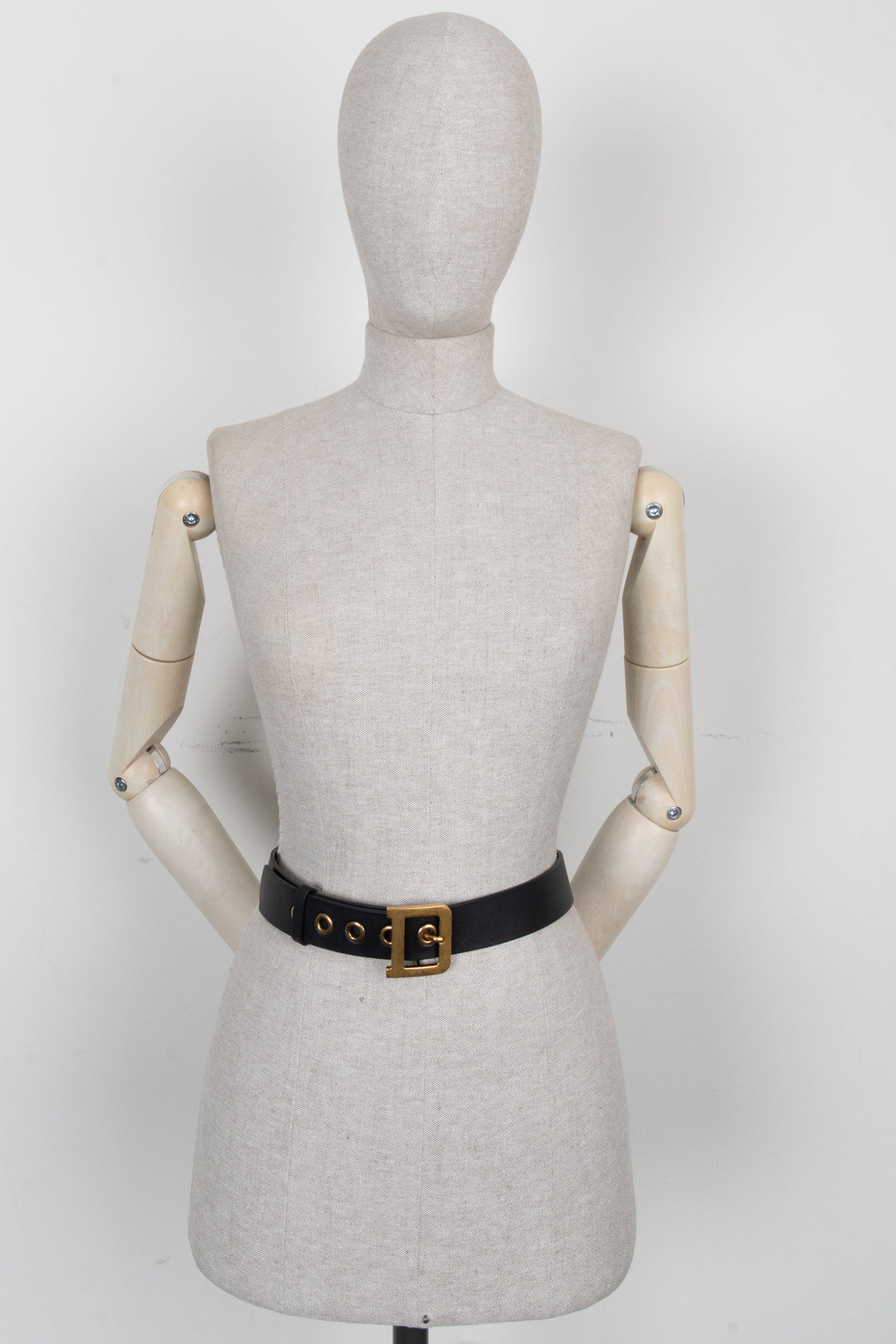 CHRISTIAN DIOR D-Fence Belt Leather Black