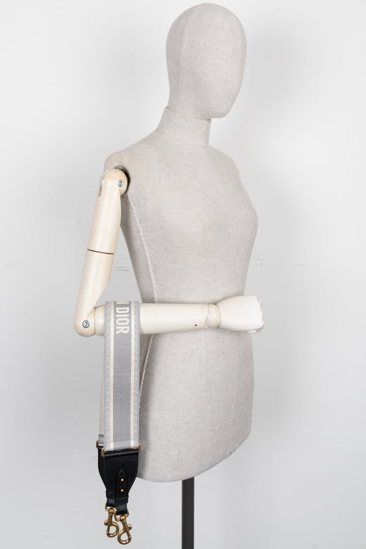 Bandoulière en toile grise CHRISTIAN DIOR