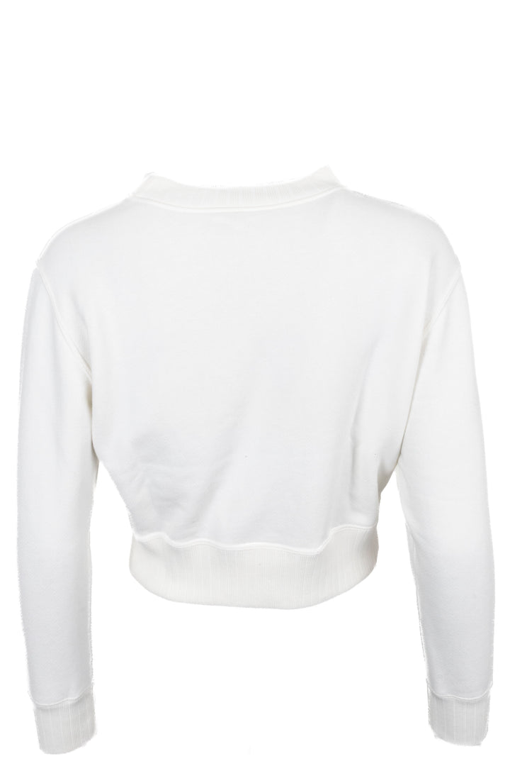 Pull GUCCI blanc à poches plaquées cerises