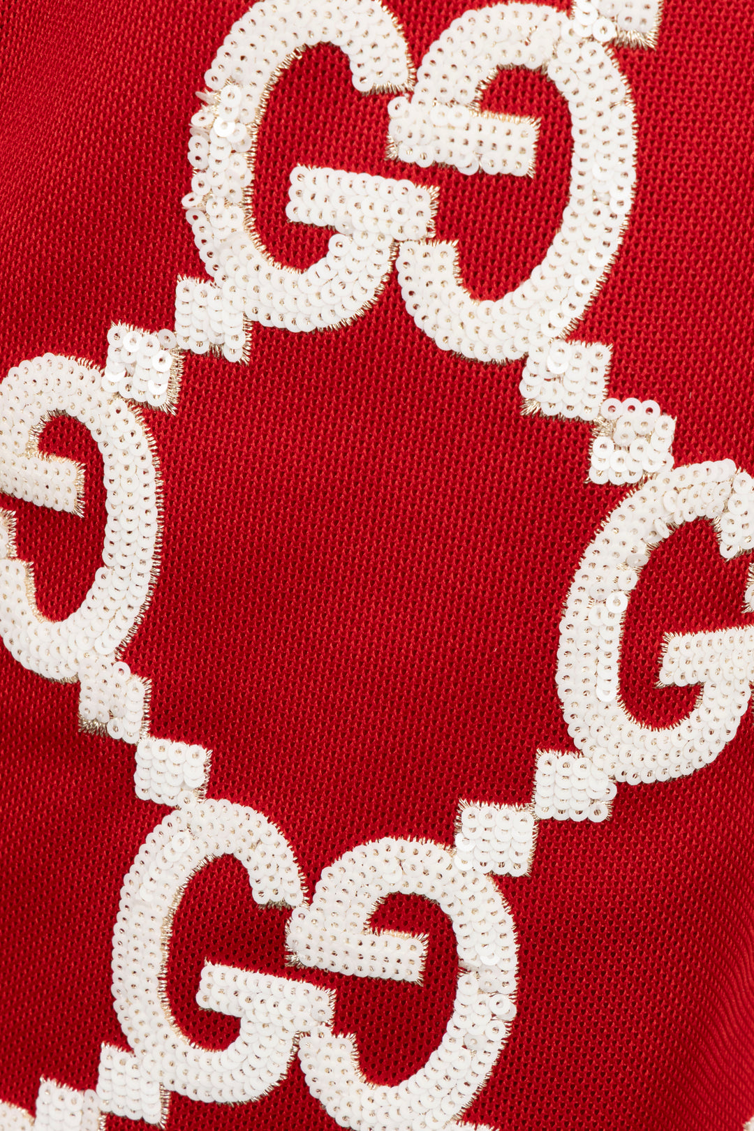 GUCCI Sequin GG Shorts Red