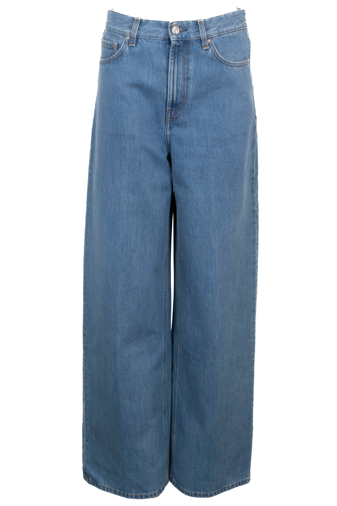 TOTEME Pantalon large Bleu denim