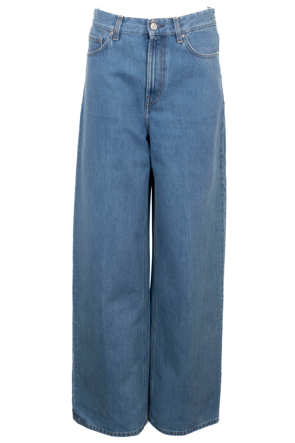 TOTÊME Wide Pants Denim Blue