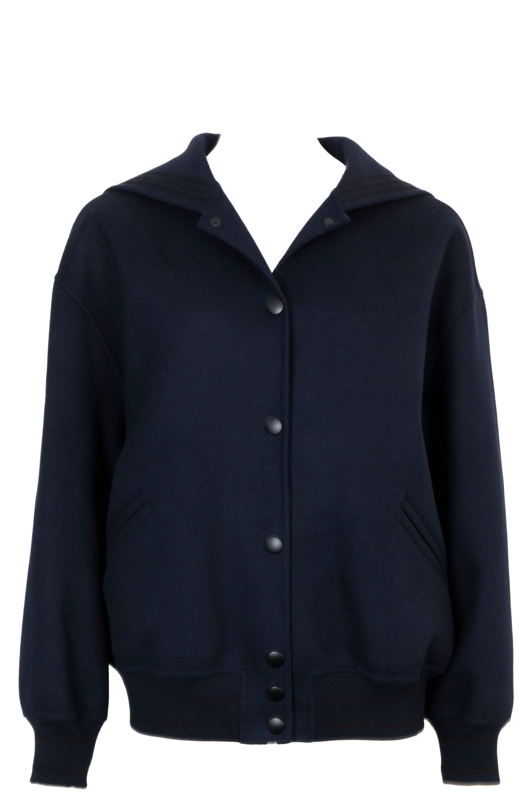 CHRISTIAN DIOR Bomber Jacket Wool Navy