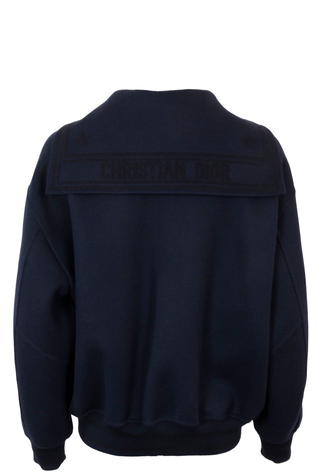 CHRISTIAN DIOR Bomber Jacket Wool Navy