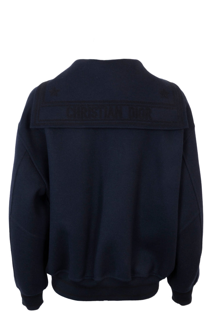 CHRISTIAN DIOR Bomber Jacket Wool Navy