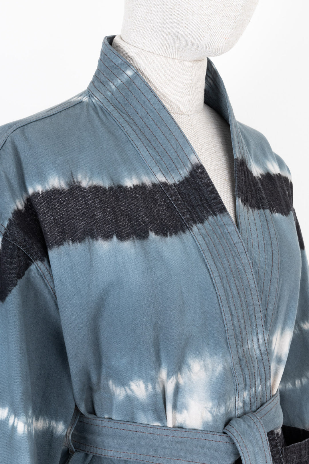 CHRISTIAN DIOR Palto Kimono Batik Blue