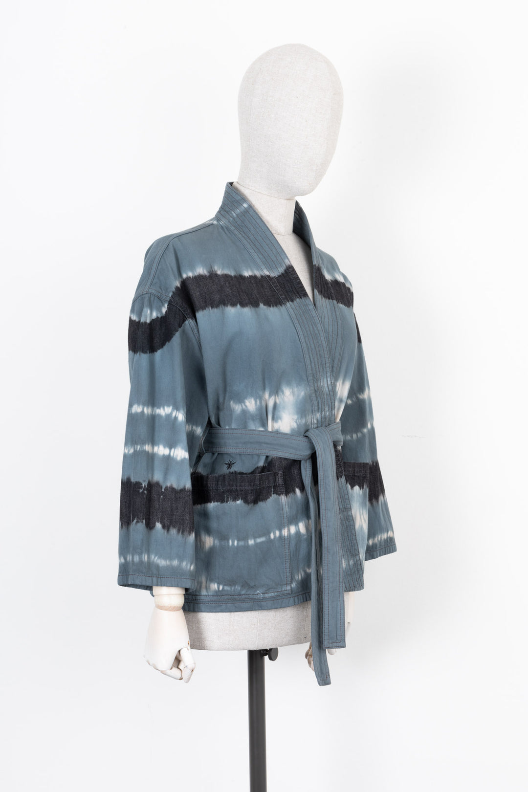 CHRISTIAN DIOR Palto Kimono Batik Blue