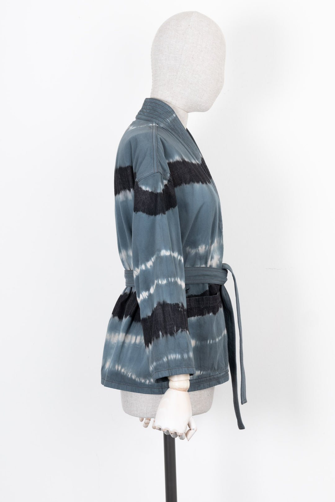 CHRISTIAN DIOR Palto Kimono Batik Blue