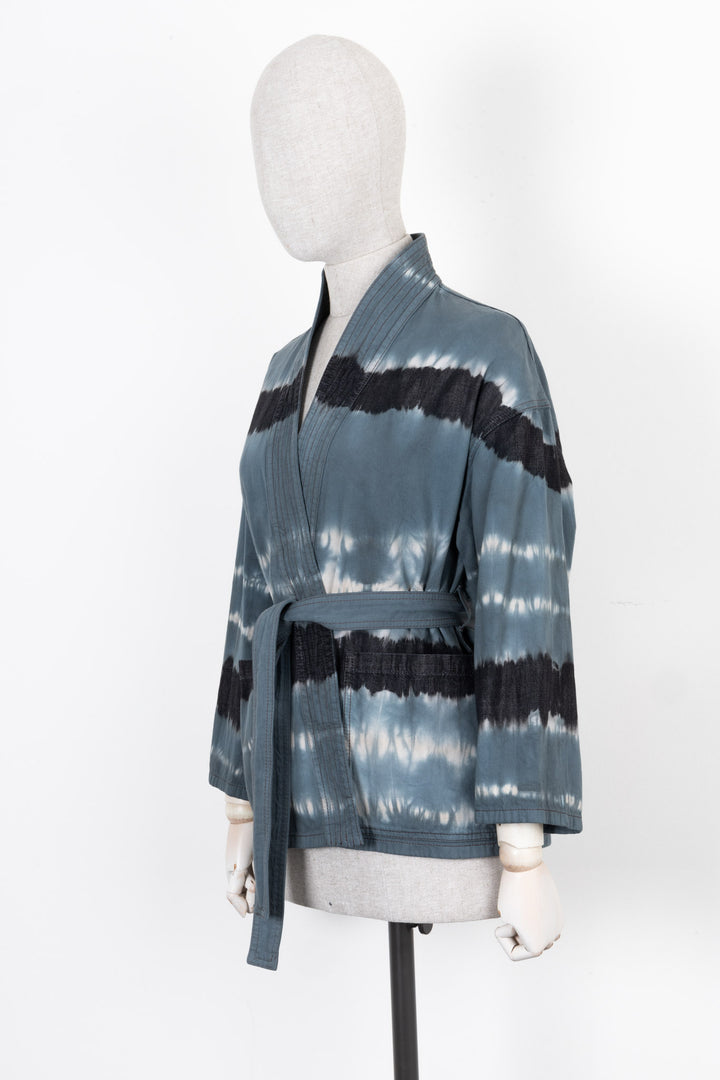 CHRISTIAN DIOR Palto Kimono Batik Blue