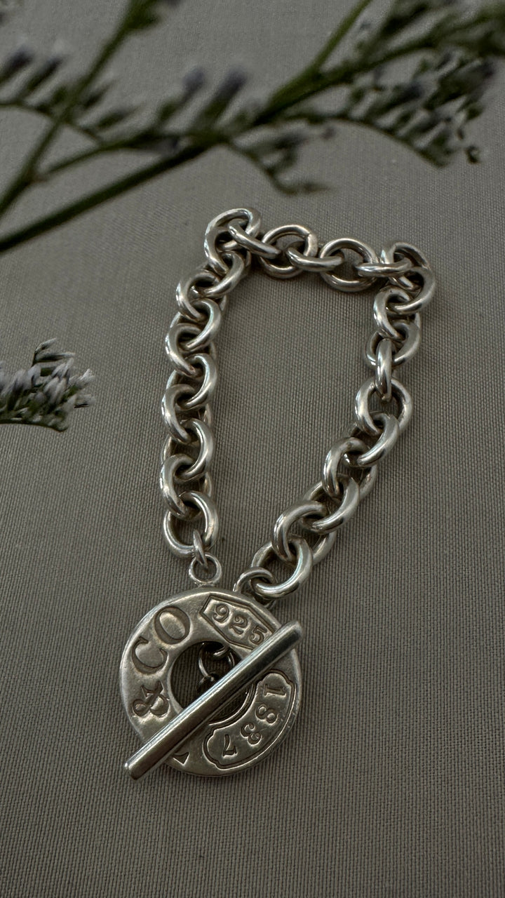 TIFFANY&CO 1837 Chain Bracelet Sterling Silver