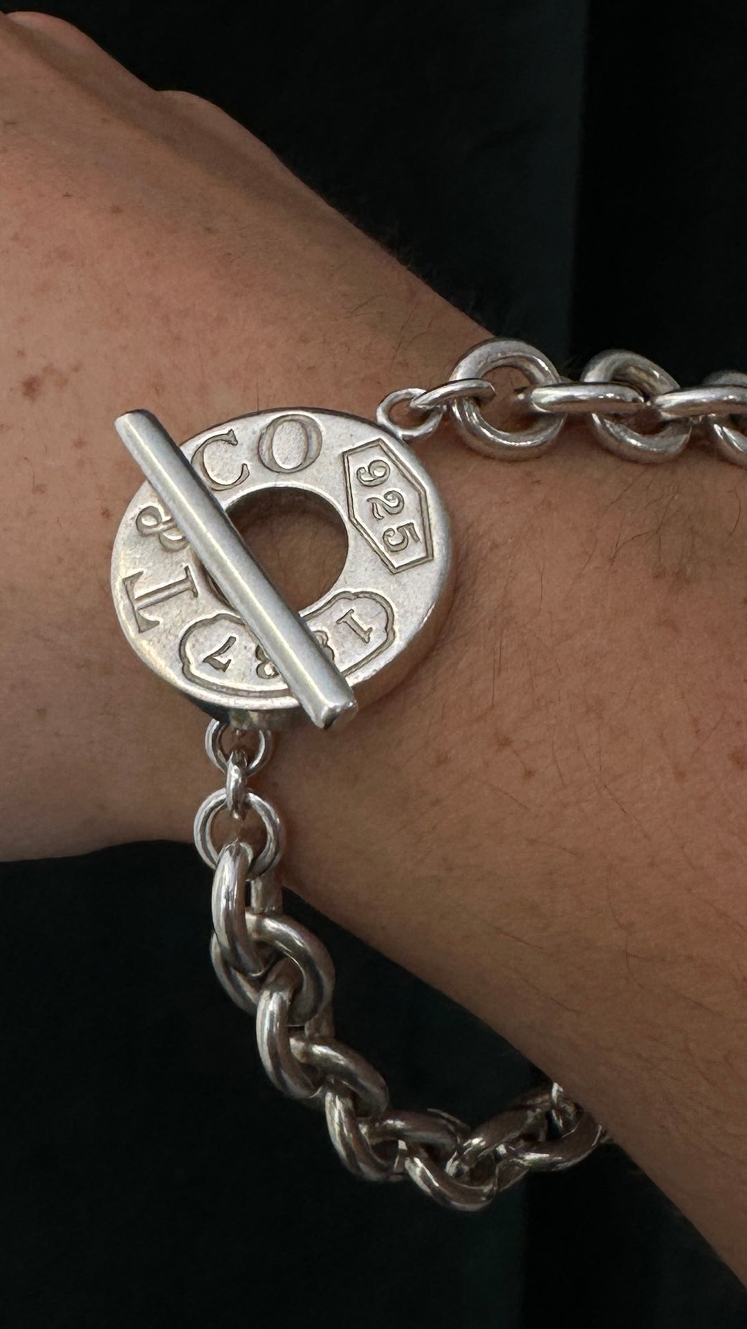 TIFFANY&CO 1837 Chain Bracelet Sterling Silver