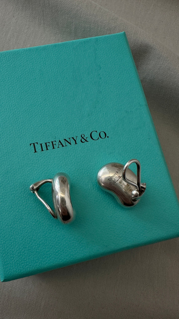 TIFFANY&CO. Bean Earclips Sterling Silver