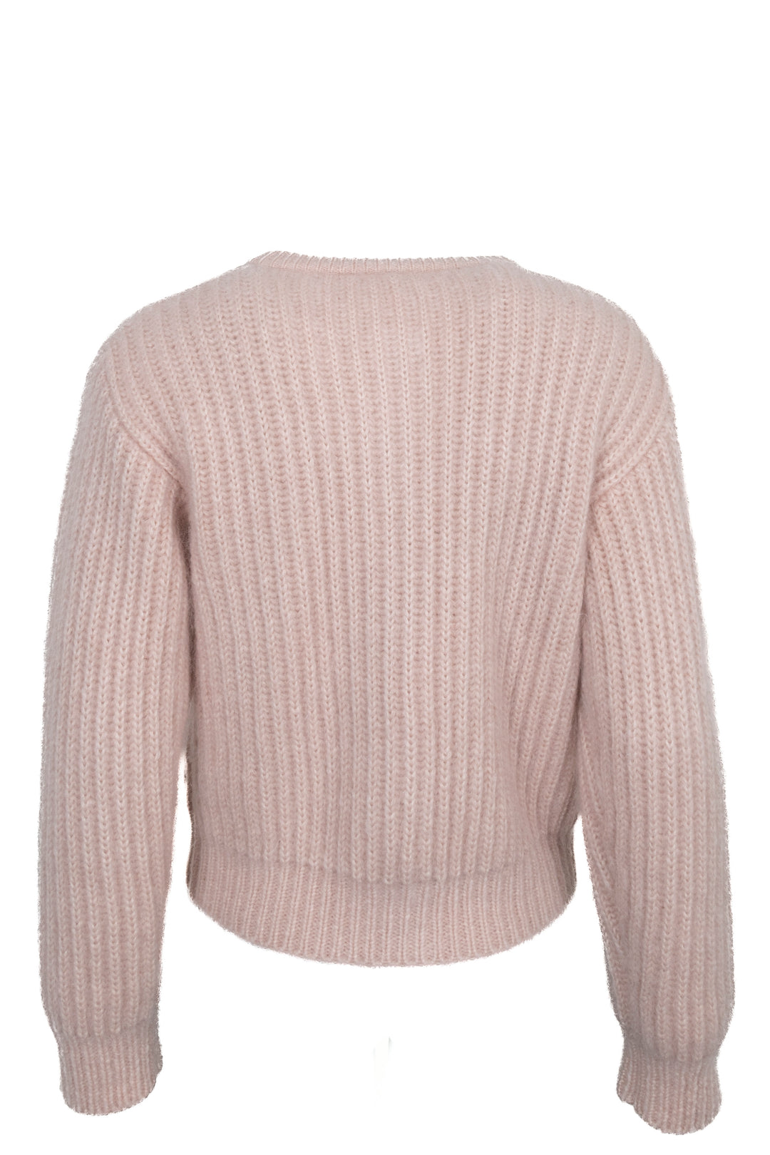 CELINE Chunky Knit Cardigan Mohair Pink