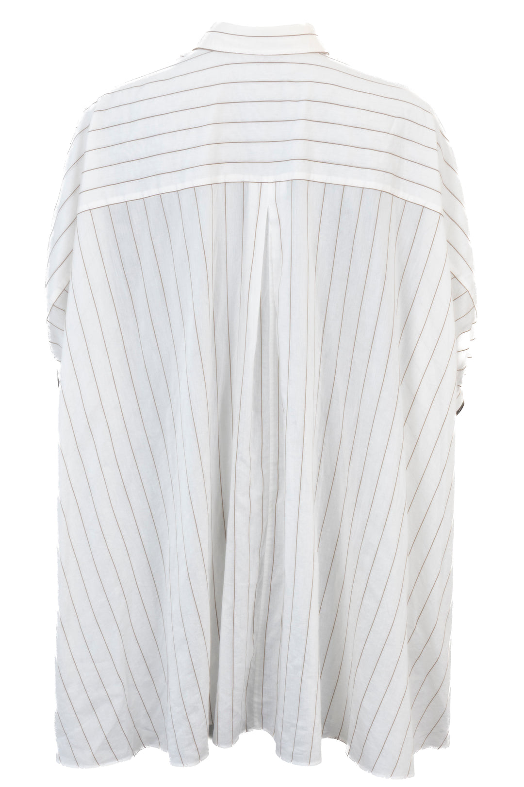 BRUNELLO CUCINELLI Oversized Striped Shirt White