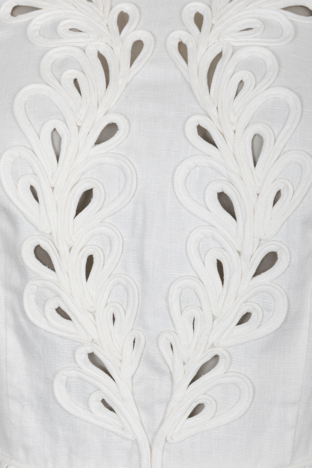 ZIMMERMANN Robe Découpée en Lin Blanc
