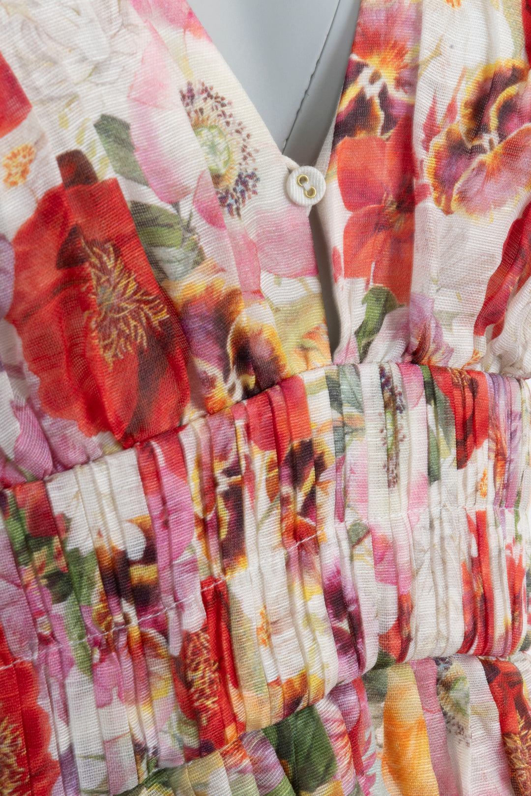 ZIMMERMANN Wonderland V Neck Dress Multicolor