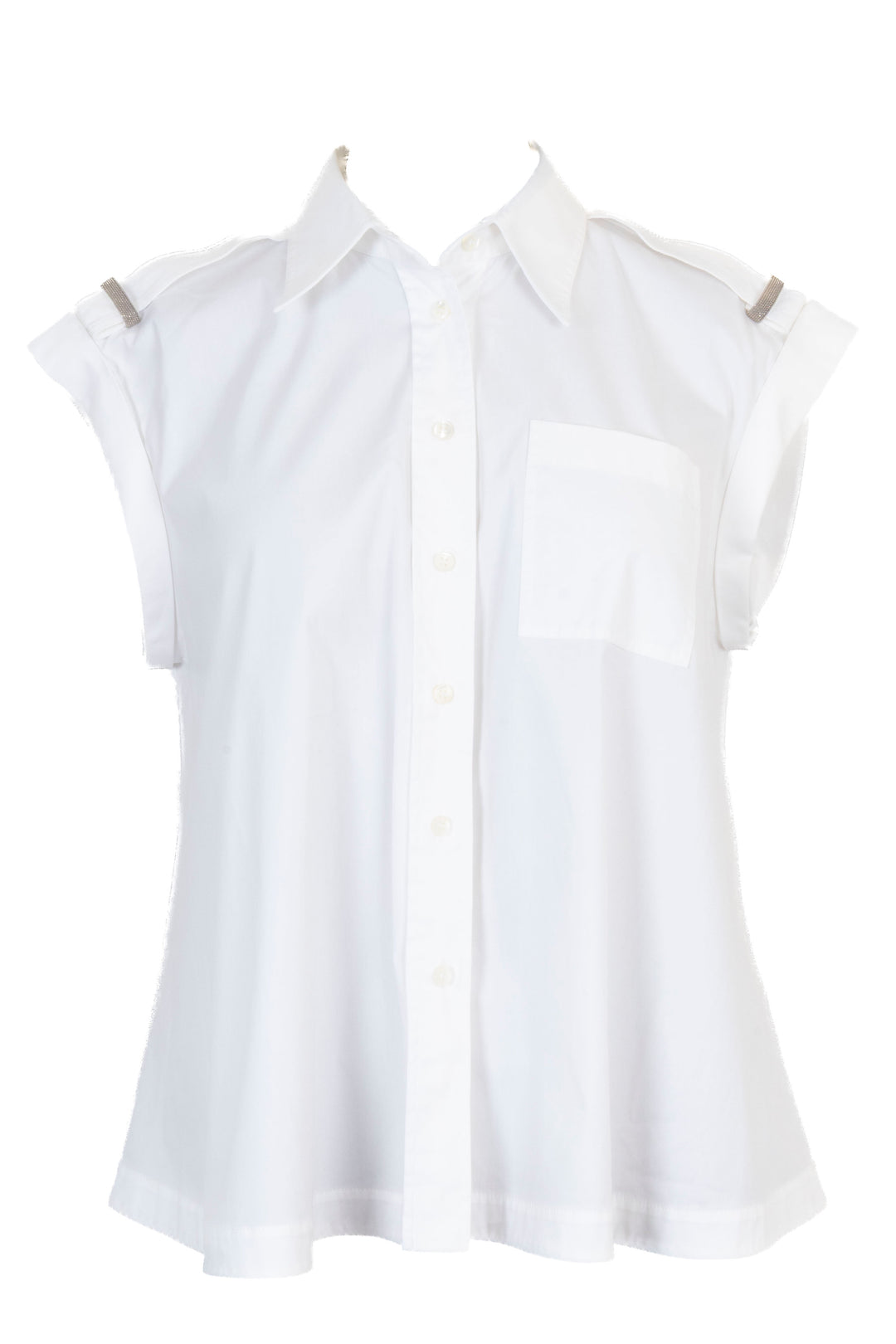 BRUNELLO CUCINELLI Sleeveless Shirt White