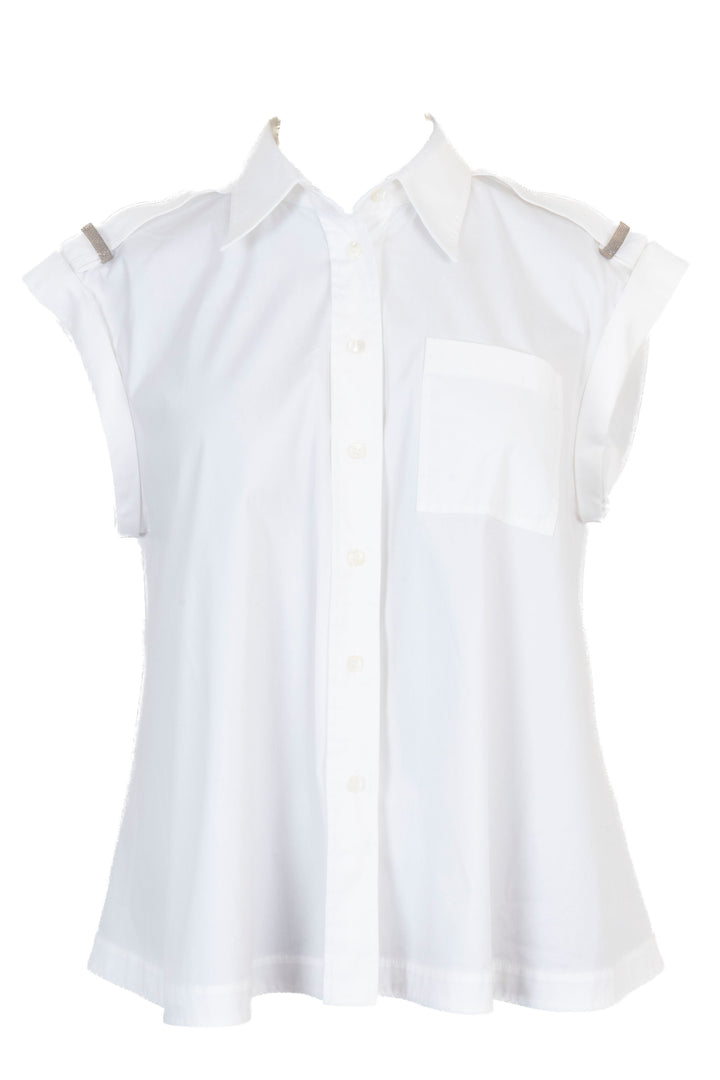 BRUNELLO CUCINELLI Sleeveless Shirt White
