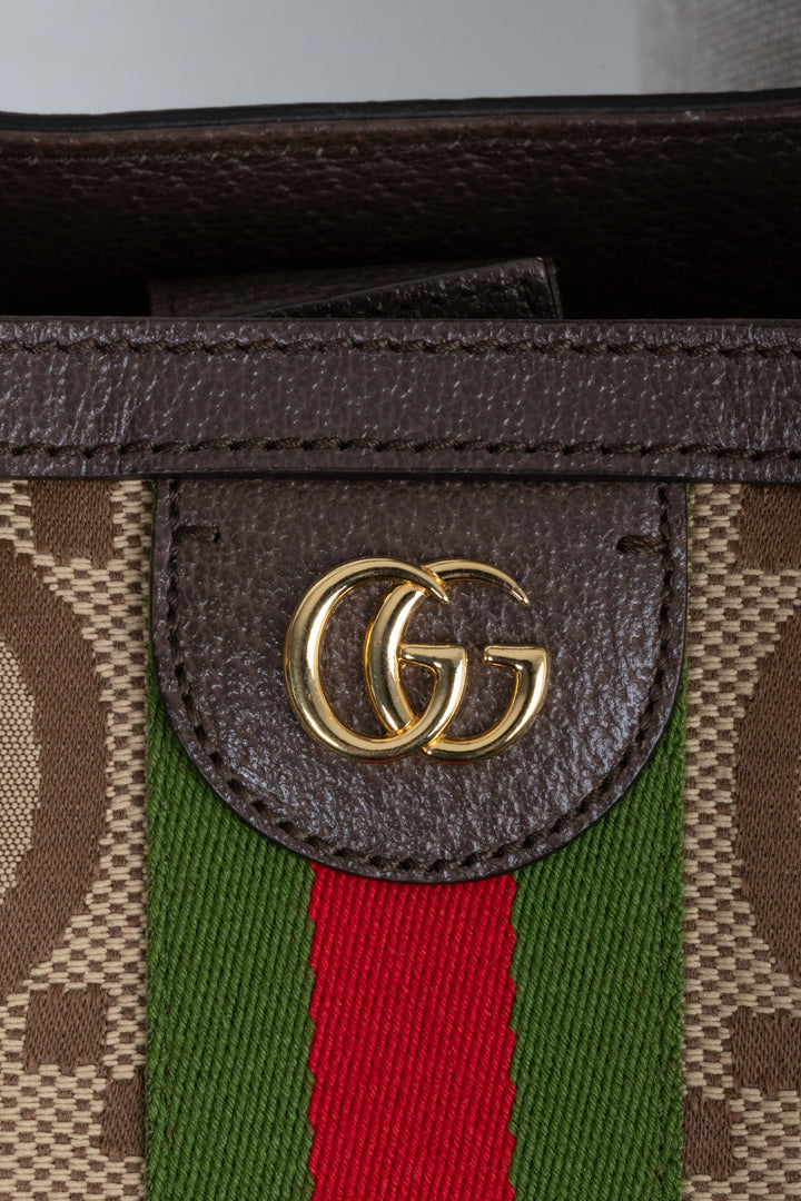 GUCCI Ophidia Shopping Tote Medium Jumbo GG Brown